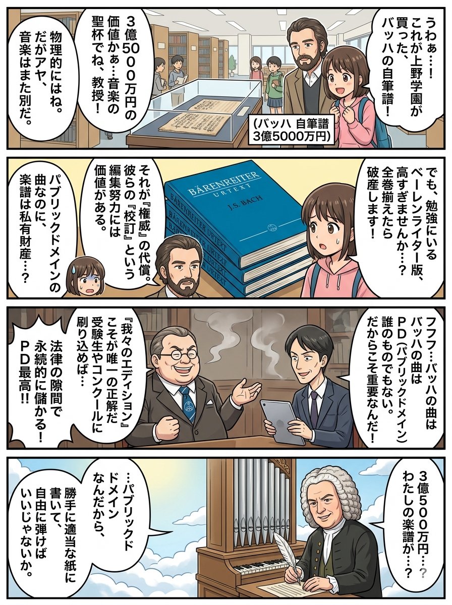 Bach in Heaven, Business on Earth generated example
