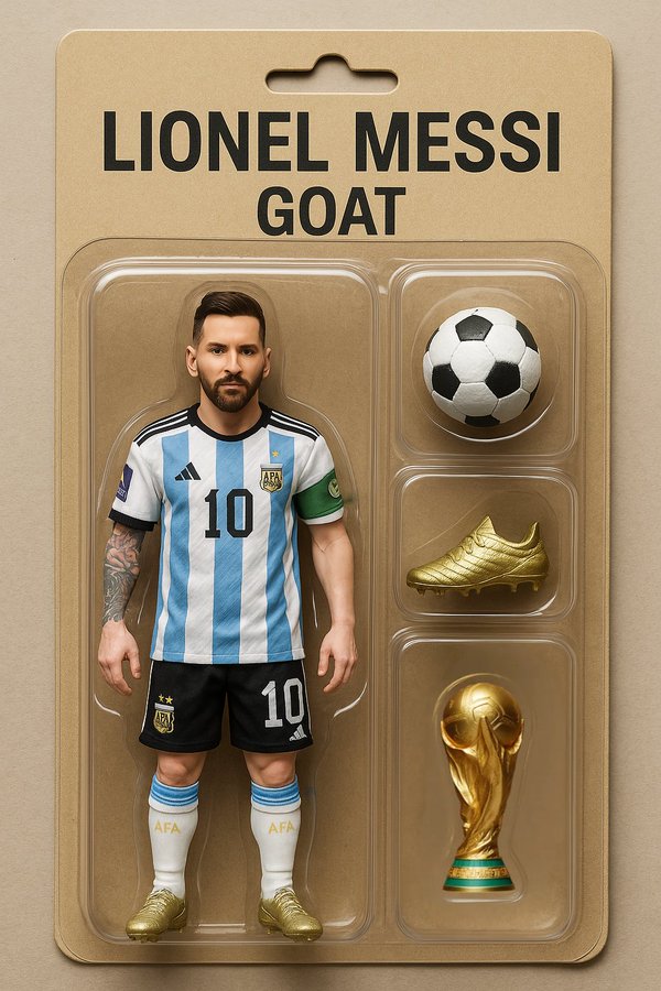 Lionel Messi Action Figure generated example