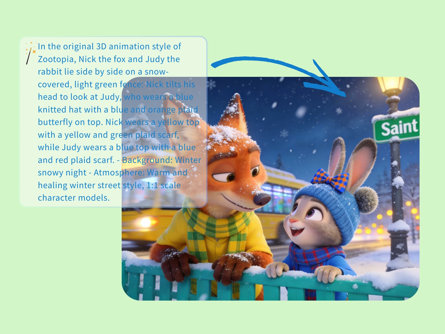 Winter character storytelling prompt showcase