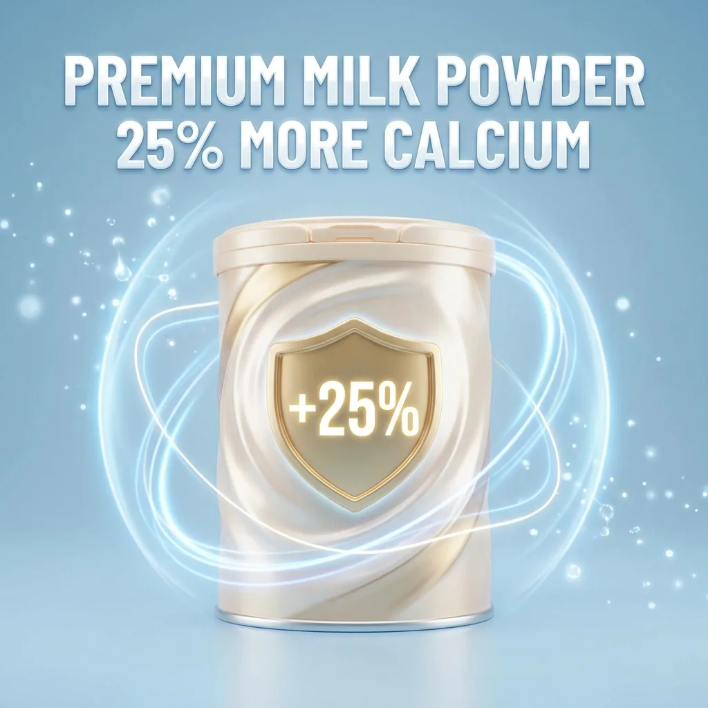 Nano Banana Pro output for premium milk powder poster